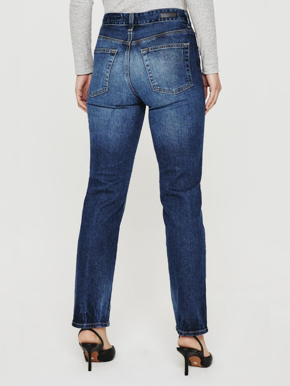 Sz 25 AG Adriano Goldschmied Saige Gondola High-Rise Straight-Leg Women's Jeans - Picture 2 of 10